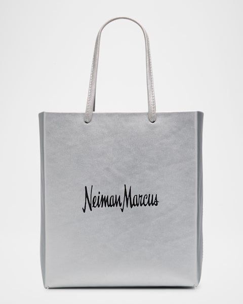 Luna Metallic Mixed Leather Reversible Tote Bag
