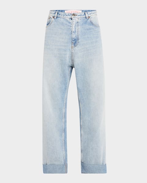 【関税＆送料込み】Valentino Garavani Straight-Leg Denim Je Valentino Garavani straight-leg Jeans | Blue | FARFETCH