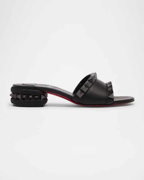 Just Nothing Clear Red Sole Slide Sandals
