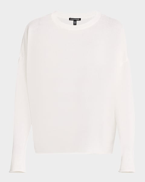 Johnny Collar Cotton English Ribbed Sweater