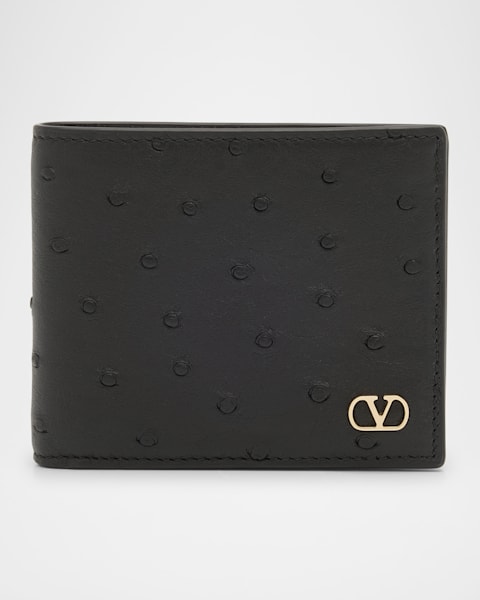 ★関税込★VALENTINO★GARAVANI SMOOTH LEATHER BILLFOLD WALLET Valentino Garavani VLTN Leather Wallet | Black | FARFETCH