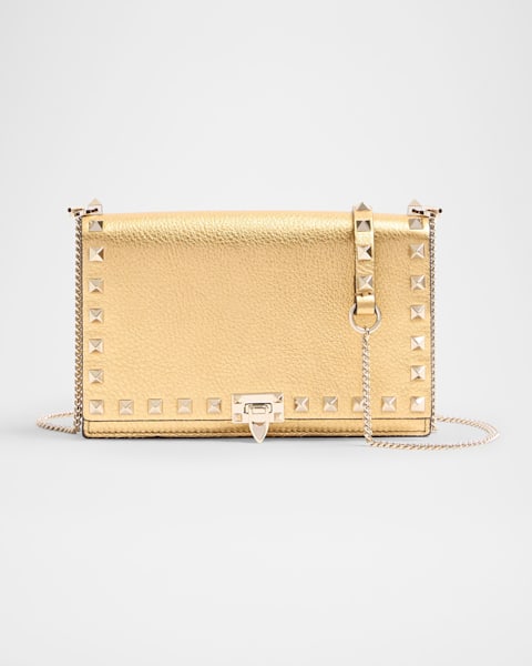 【関税＆送料込み】Versace Greca Goddess Wallet On Chain Versace Greca Goddess Croc-Embossed Wallet on Chain | Neiman