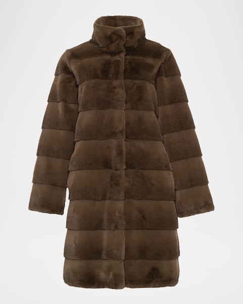 【新品未使用】CLANE MIX FUR COCOON COAT BROWN 新品未使用】CLANE MIX FUR COCOON COAT BROWN