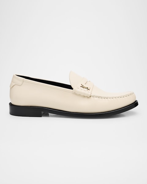 Saint Laurent Croco YSL Convertible Penny Loafers | Neiman Saint Laurent Croco YSL Convertible Penny Loafers | Neiman