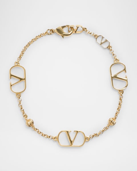 Valentino Garavani Gold Brass Bracelet