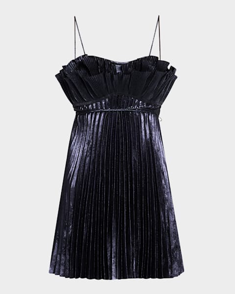 パーティードレス Tadashishoji Pleated Bodycon llic Jersey Dress Tadashi Shoji Pleated Bodycon Metallic Jersey Dress