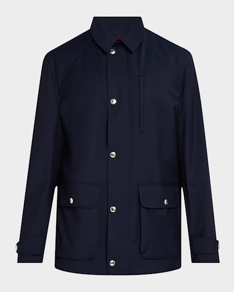 【関税＆送料込み】Brunello Cucinelli Jackets Brunello Cucinelli Men's Quilted Nylon Shirt Jacket | Neiman