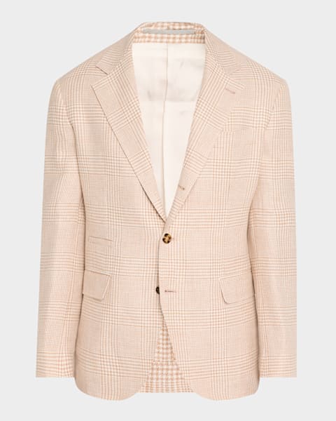 ジャケット BRUNELLO CUCINELLI DOUBLE-BREASTED JACKET IN VISCOSE BLEND Green Double-Breasted Cotton-Blend Suit Jacket | BRUNELLO
