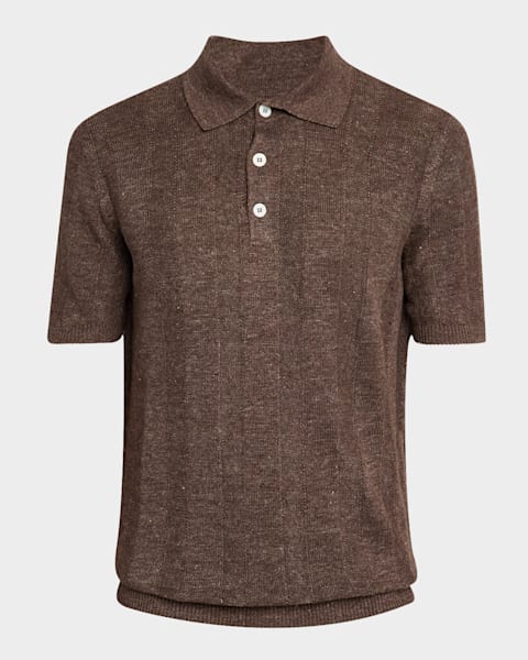Brunello Cucinelli Men's Ribbed Full-Zip Sweater | Neiman Marcus