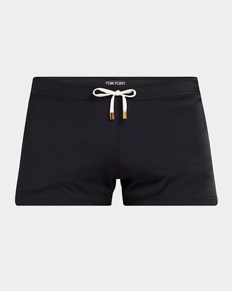 TOM FORD Men's Slim Fit Leopard-Print Swim Shorts | Neiman