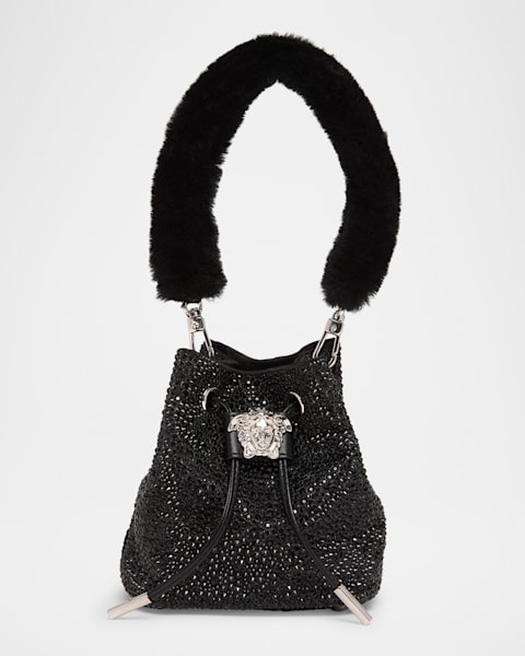 SIMONMILLER Puffin Mini Cheetah Faux Fur Shoulder Bag