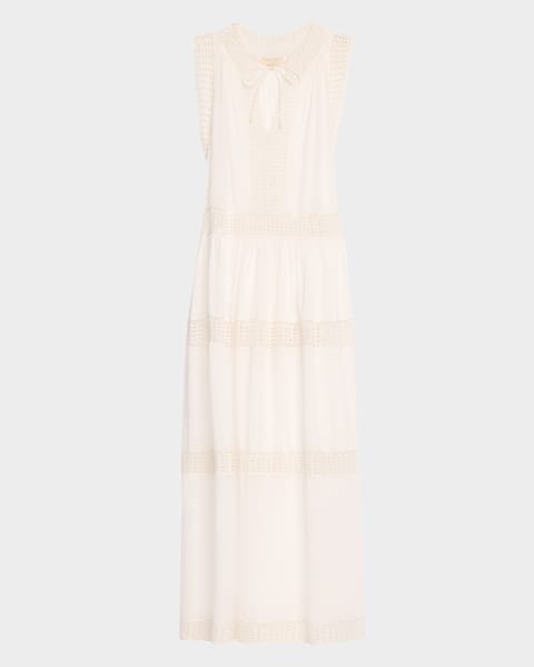 ワンピース Zimmermann Rhiannon Crochet Dress Beige Zimmermann Rhiannon Crochet Mini Dress | Neiman Marcus