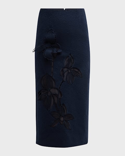 Brunello Cucinelli Satin Cady Maxi Pencil Skirt | Neiman Marcus