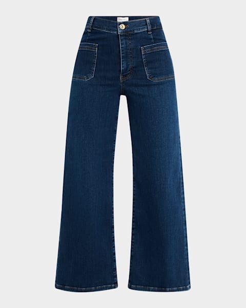 Willow Wide-Leg Split Pants | Neiman Marcus
