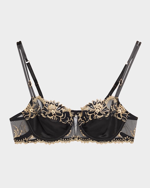 【LISE CHARMEL】新作★ECLATS D'OR★ハイウエスト Lise Charmel Eclats D'Or Metallic Embroidered Contour Bra