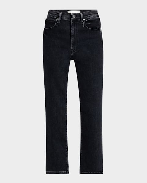 Le High Straight Ankle Jeans | Neiman Marcus