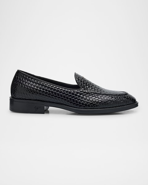 Giuseppe Zanotti Men's Irmha Crystal-Embellished Velvet Loafers