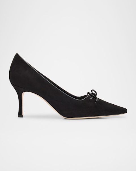 Manolo Blahnik BB 105mm Suede Pumps | Neiman Marcus Manolo Blahnik BB 105mm Suede Pumps | Neiman Marcus