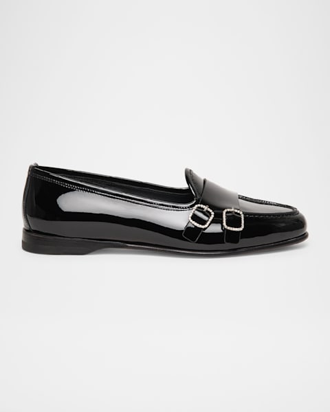 ローファー・オックスフォード SAINT LAURENT Woman Loafers Black 8206451YU00 1000 Saint Laurent Le Loafer Monogram Penny Loafer (Women