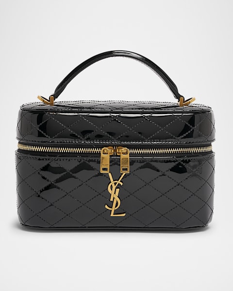 Saint Laurent Gabby Mini Vanity Case in Quilted Leather with