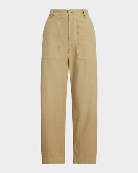 Polo Ralph Lauren Cotton Sateen Utility Pants | Neiman Marcus