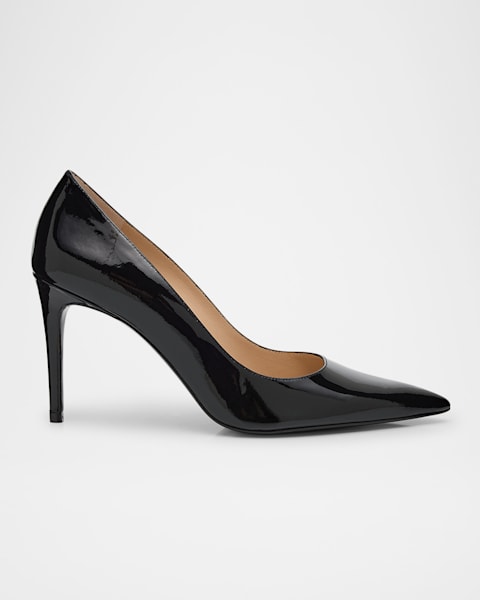 Stuart Weitzman Stuart Power 85 75MM Patent Leather Pumps
