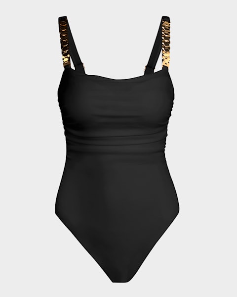 水着・ビーチグッズその他 VERSACE 'Medusa' one-piece swimsuit Black  10086251A02262 Versace medusa one-piece swimsuit - Black | 10122311A088121B000