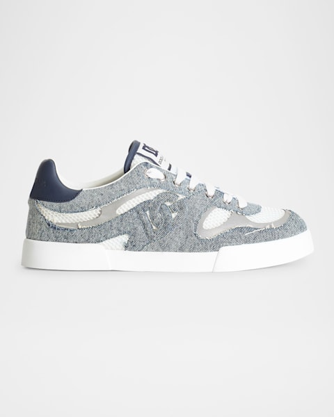 Men's Mixed-Material DG Cushion Sneakers | Neiman Marcus