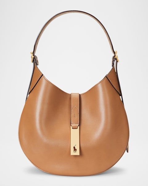 Polo Ralph Lauren Polo ID Large Calfskin Shoulder Bag