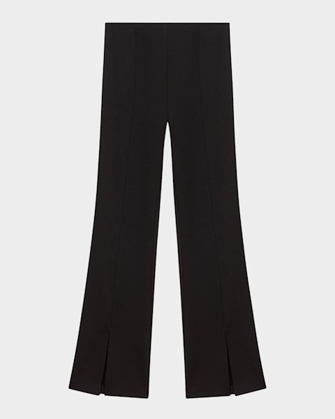 THE ROW Thilde Slit-Front Skinny Pants | Neiman Marcus