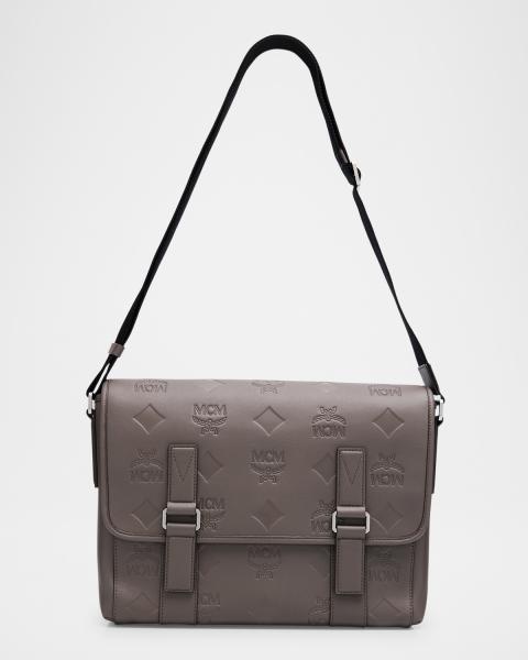 Mcm Visetos Aren Gray Monogram Sling Bag $725 MCM Men main image 2