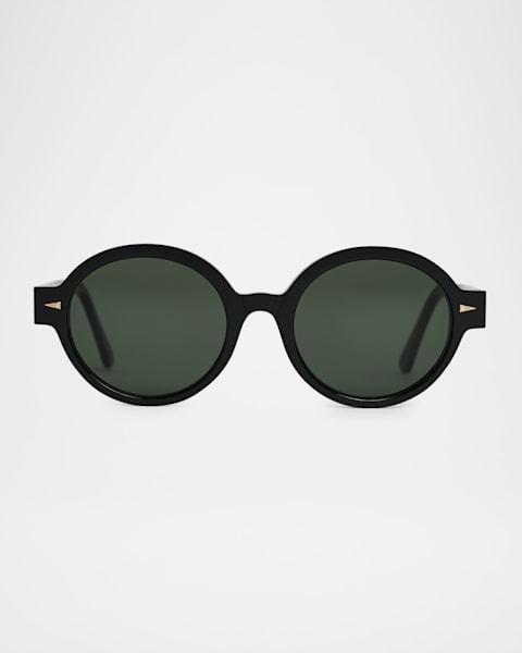 AHLEM Les Halles Acetate & Nylon Cat-Eye Sunglasses | Neiman Marcus
