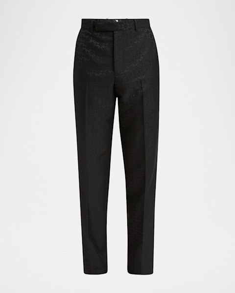 パンツ EMPORIO ARMANI 19SS BLACK TAPERED SLACKS Emporio Armani Tapered Black Pants With Mid-Rise Waist