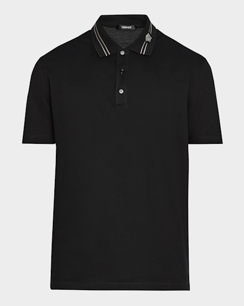 Men's Terry Towel Polo Shirt