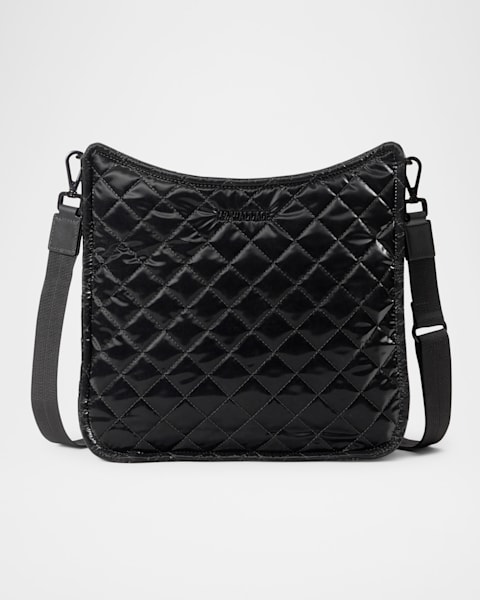 最終価格 ブラック 男女兼用 NYLONshoulder noveltybag MZ WALLACE Madison Quilted Nylon Crossbody Bag | Neiman Marcus
