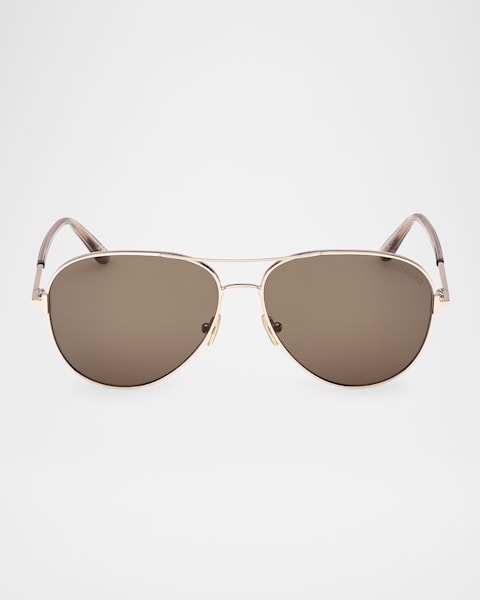 Toteme The Rounds Stainless Steel Round Sunglasses | Neiman