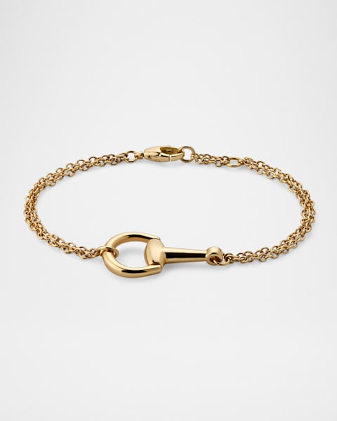 Gucci Gucci Interlocking 18K Yellow Gold Chain Bracelet with