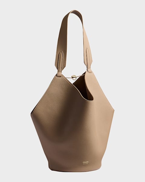Khaite Lotus Medium Pebbled Leather Tote Bag | Neiman Marcus