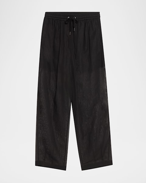 VIP【送料関税込】BRUNELLO CUCINELLI COTTON SILK TROUSERS Brunello Cucinelli Cotton-Silk Spa Wide-Leg Travel Pants