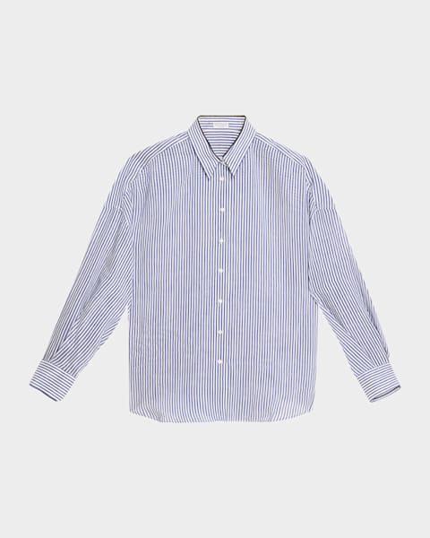 Tシャツ・カットソー BRUNELLO CUCINELLI Brunello Cucinelli Striped Shirt Brunello Cucinelli Striped Short-Sleeve Polo Shirt | Neiman