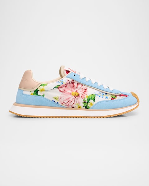 Valentino Garavani Bay By Bay Bicolor Canvas Low-Top