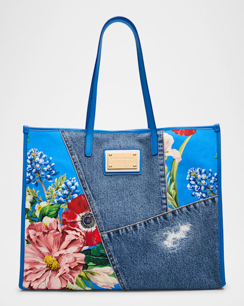 トートバッグ DOLCE & GABBANA Floral shopping bag Multicolor DOLCE & GABBANA Floral shopping bag Multicolor