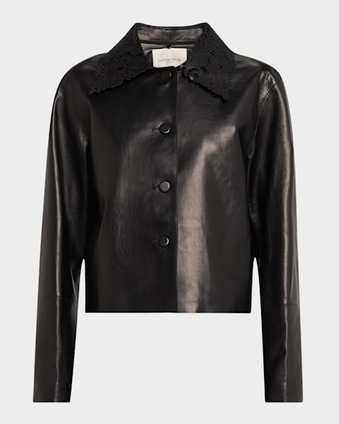 【08sircus】Goat leather zip up blouson 08sircus】Goat leather zip up blouson