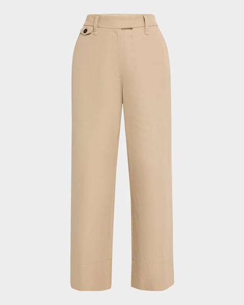 【関税＆送料込み】Brunello Cucinelli Suits Wide Leg Pants BRUNELLO CUCINELLI Cotton wide-leg pants | THE OUTNET