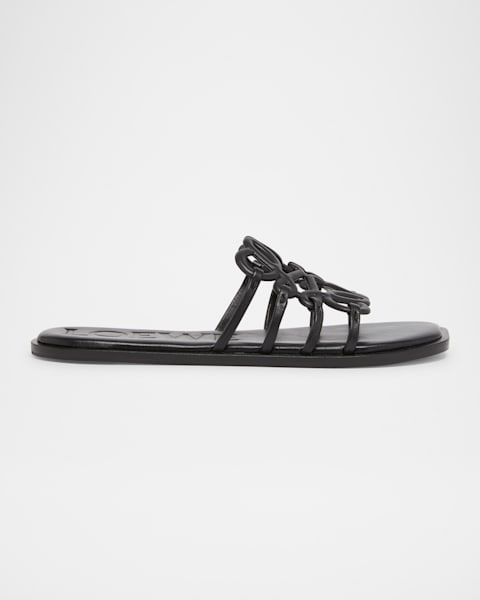 Lupita Metallic Leather Pedestal Sandals