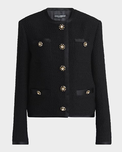 Balenciaga Cut-Off Single-Breasted Jacket | Neiman Marcus