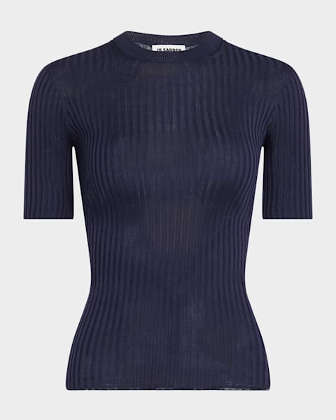 Jil Sander Short-Sleeve Layered T-Shirt | Neiman Marcus