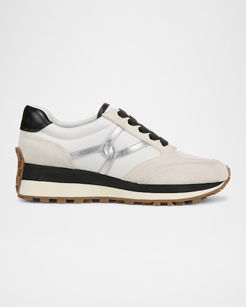 Brunello Cucinelli Knit Suede Trainer Sneakers | Neiman Marcus