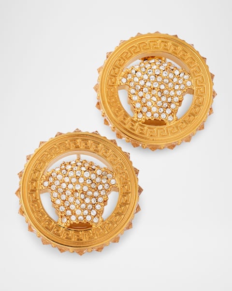 Versace Tribute Loop Earrings | Neiman Marcus
