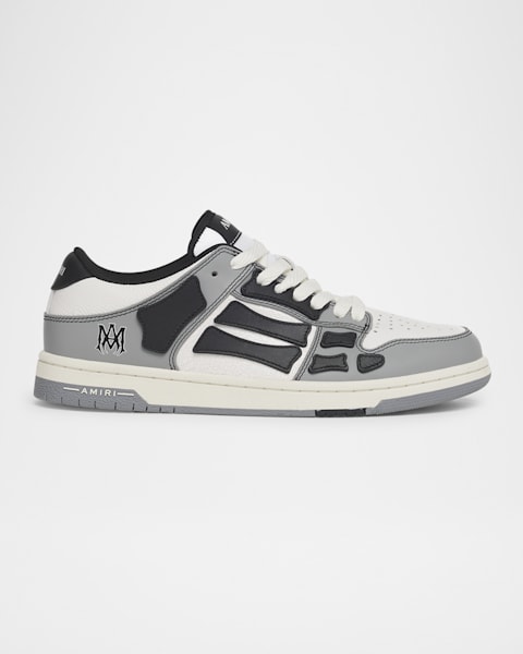 Amiri Men's Skel Checkered Low Top Sneakers | Neiman Marcus